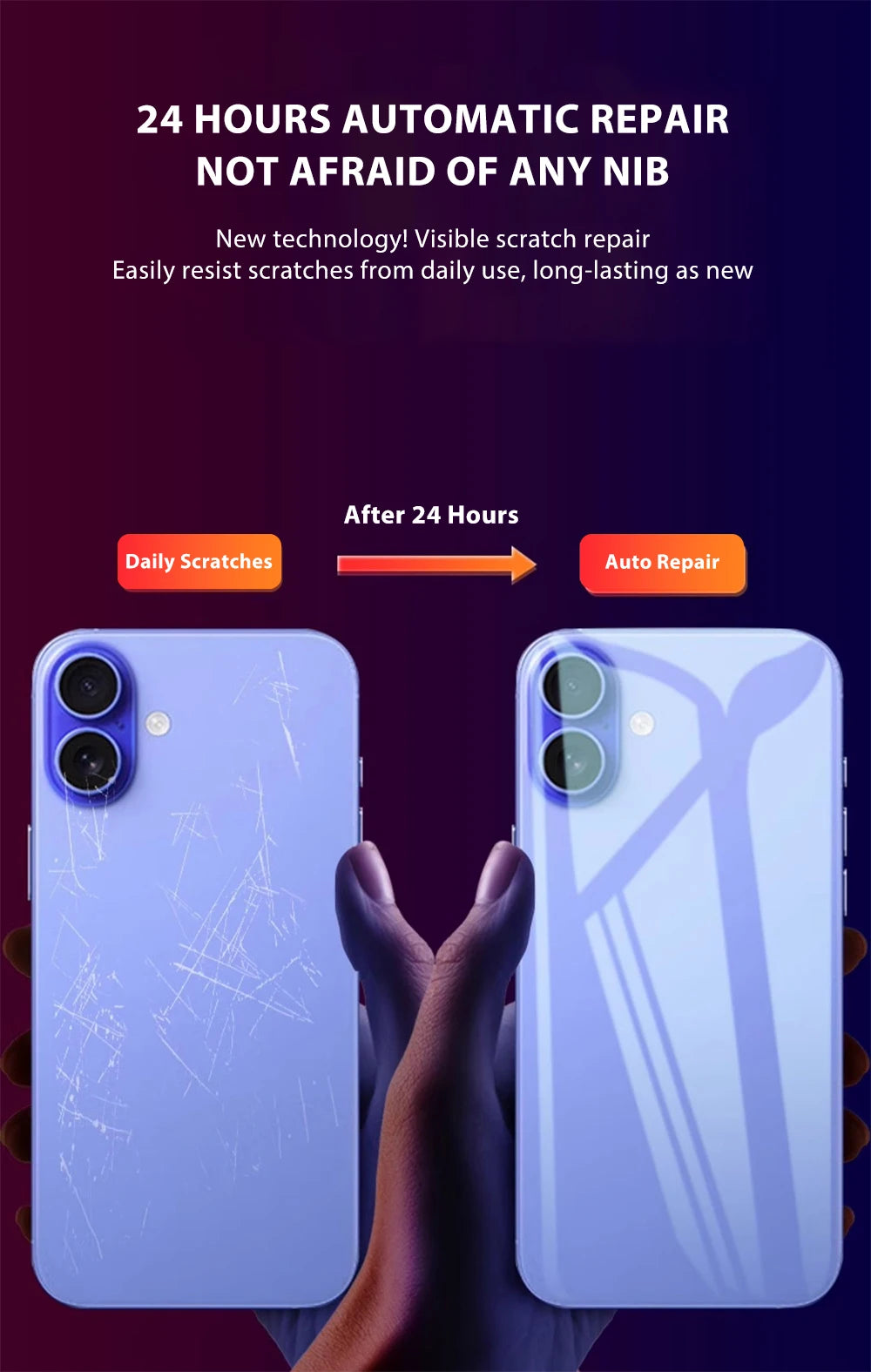 Back Hydrogel Film For iPhone 16 15 Pro Max