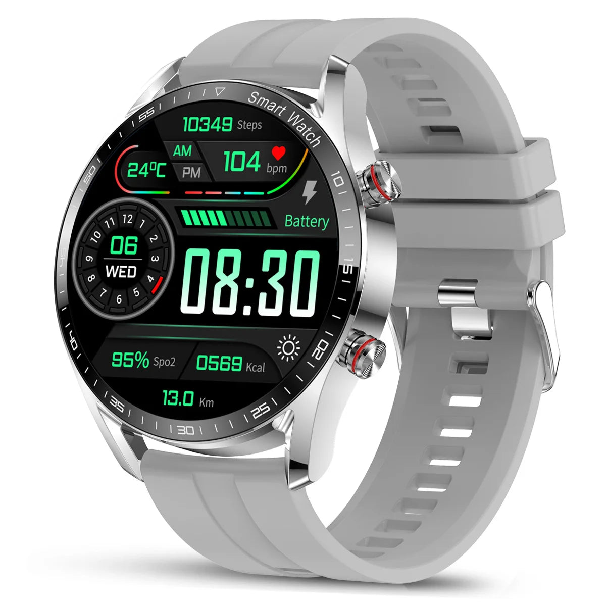 Smart Watch Men Multi-Sport Mode Heart Rate Health Monitoring Waterproof Business Smartwatch
