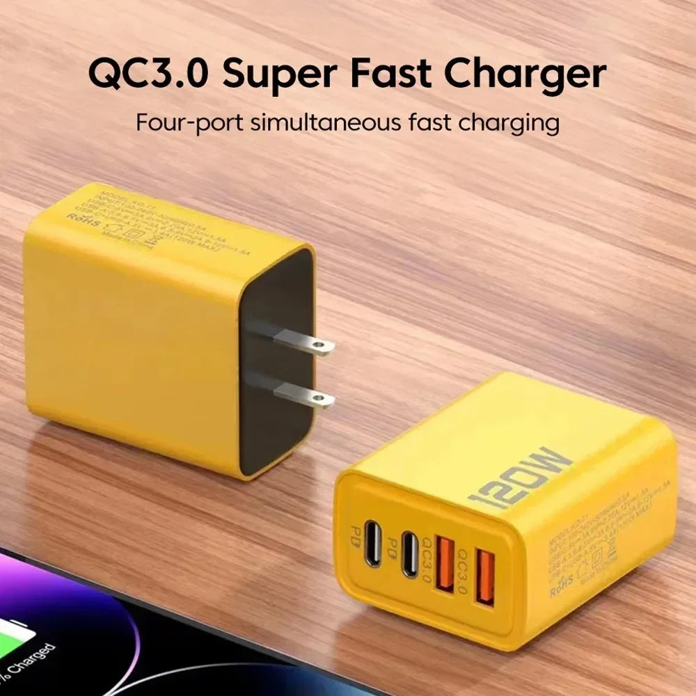 Quick Charge 3.0 Fast Charger Muti Total 120W .