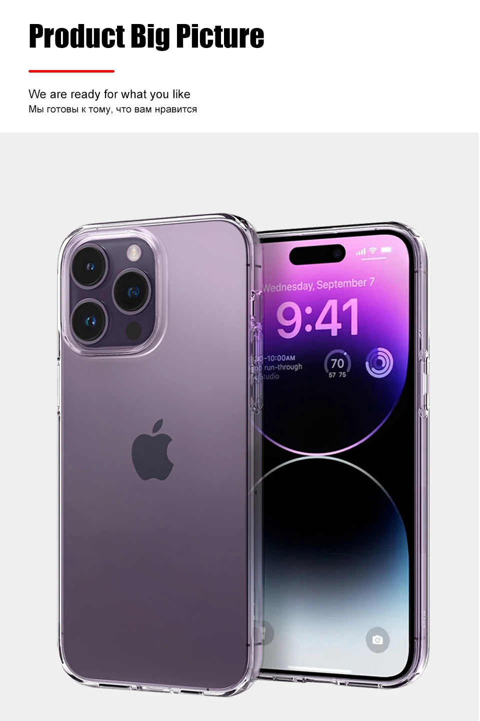 Original Clear Silicone Phone Case For Apple iPhone 15 13 12 11 14 Pro Max