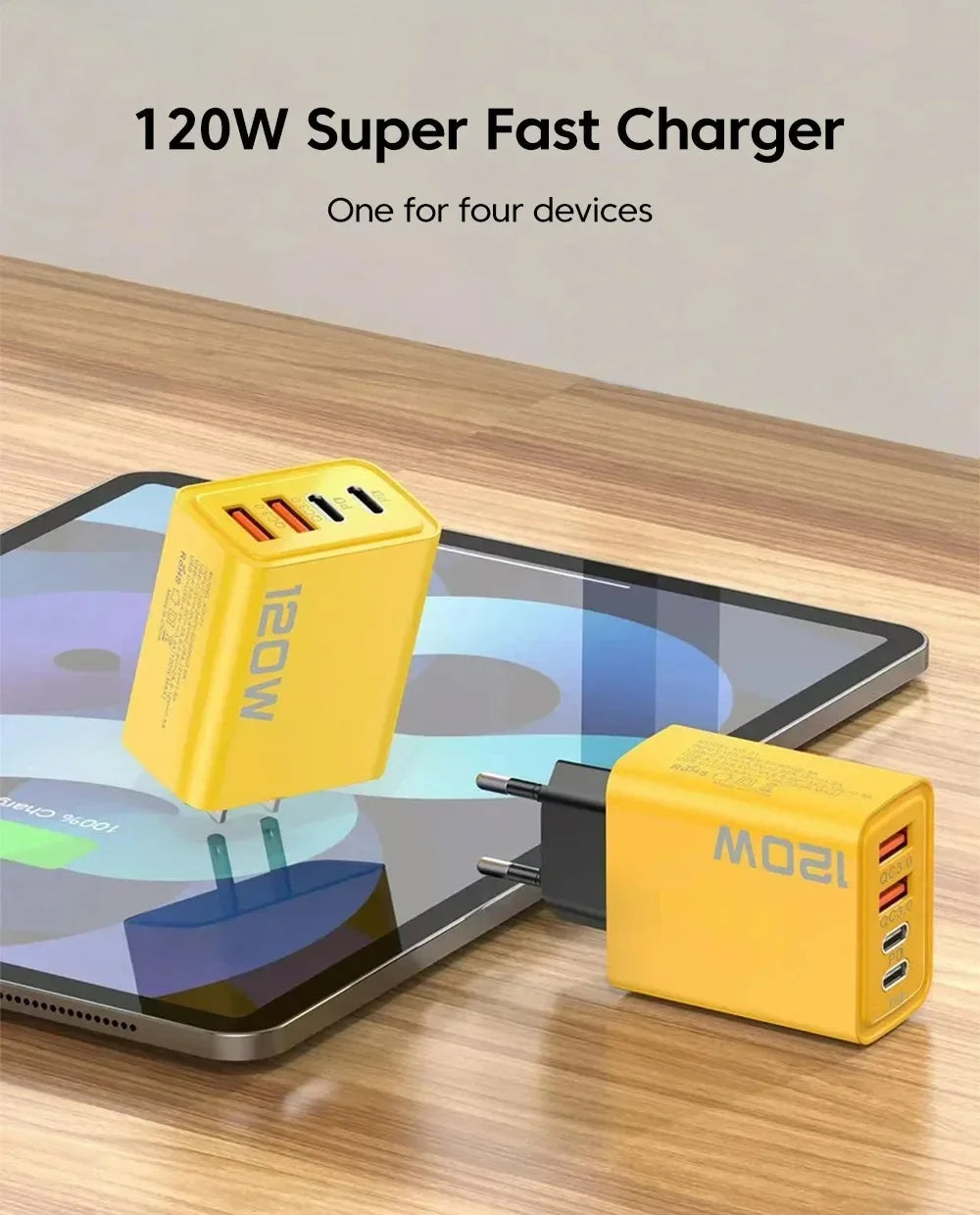 Quick Charge 3.0 Fast Charger Muti Total 120W .