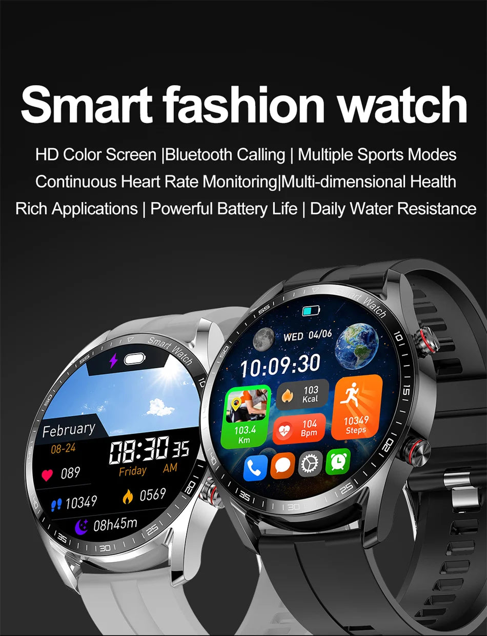 Smart Watch Men Multi-Sport Mode Heart Rate Health Monitoring Waterproof Business Smartwatch