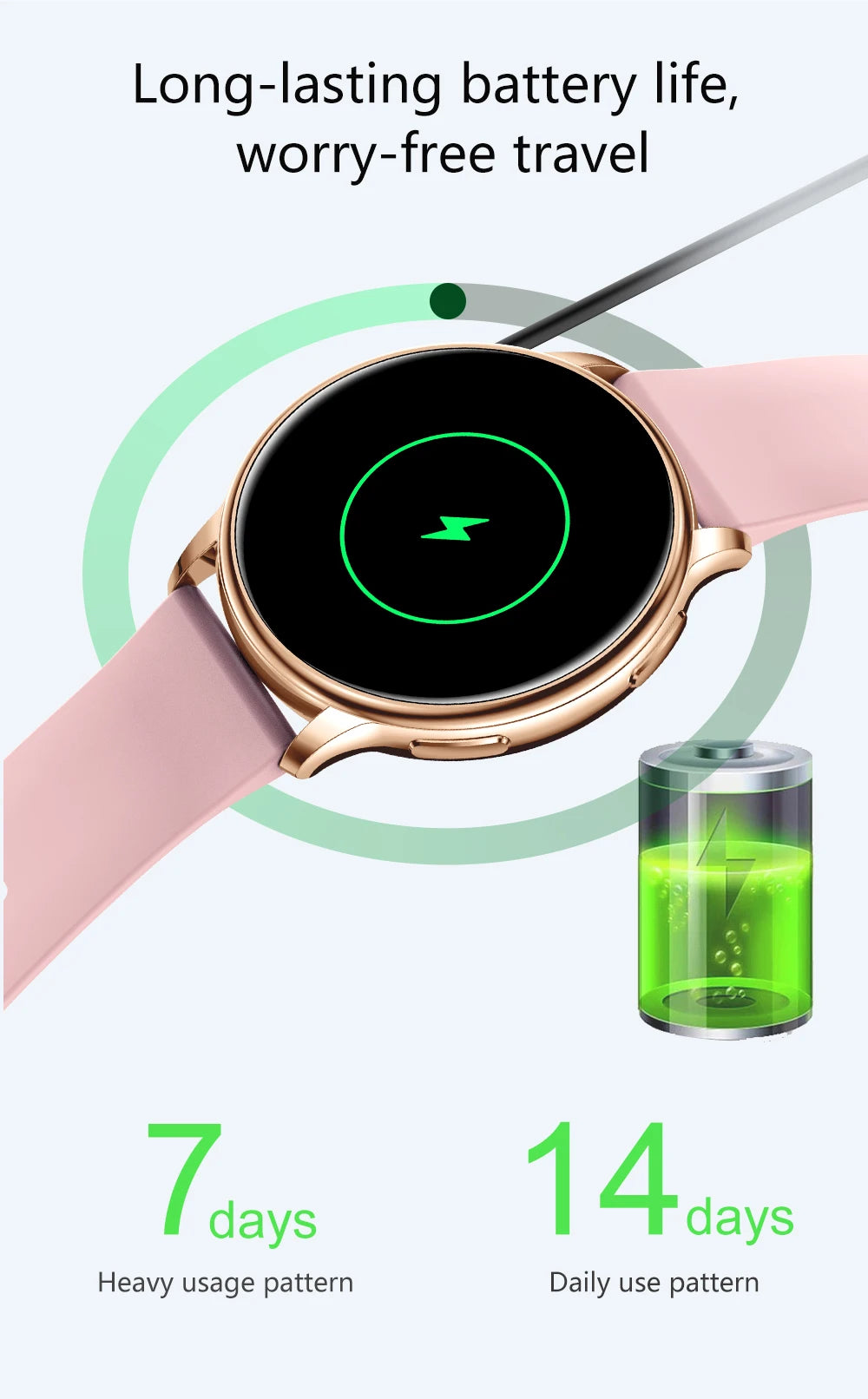Style Track MEVADEN Bluetooth Call Smart Watch Women .