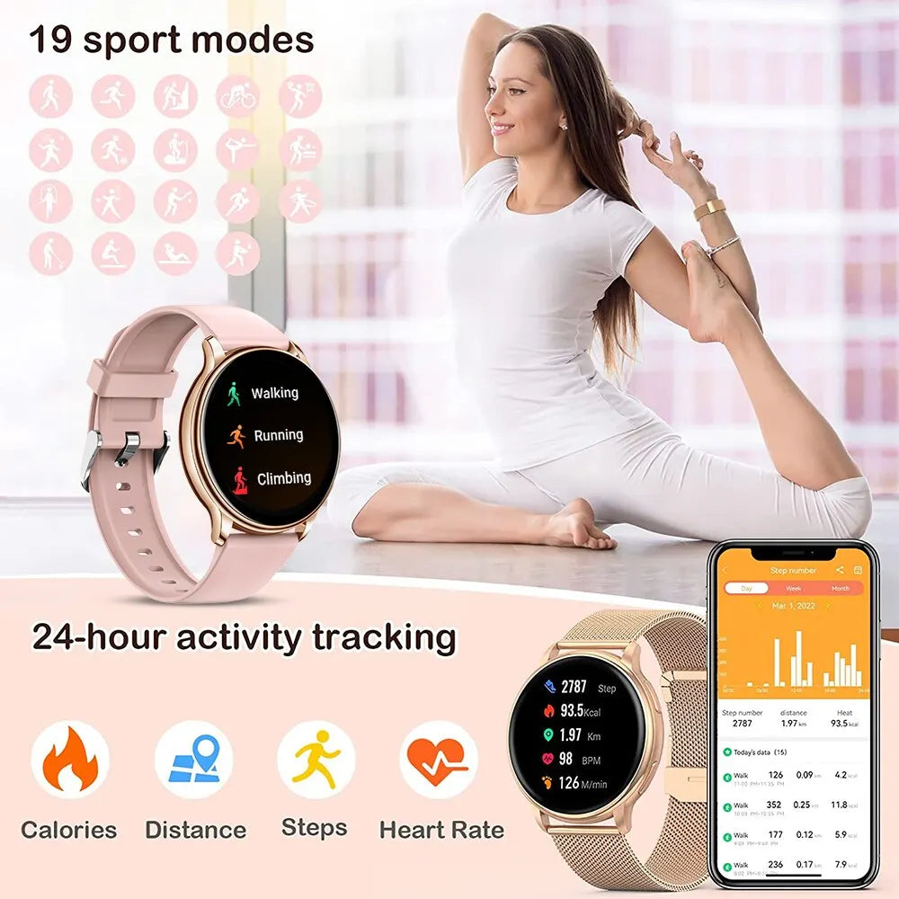 Style Track MEVADEN Bluetooth Call Smart Watch Women .