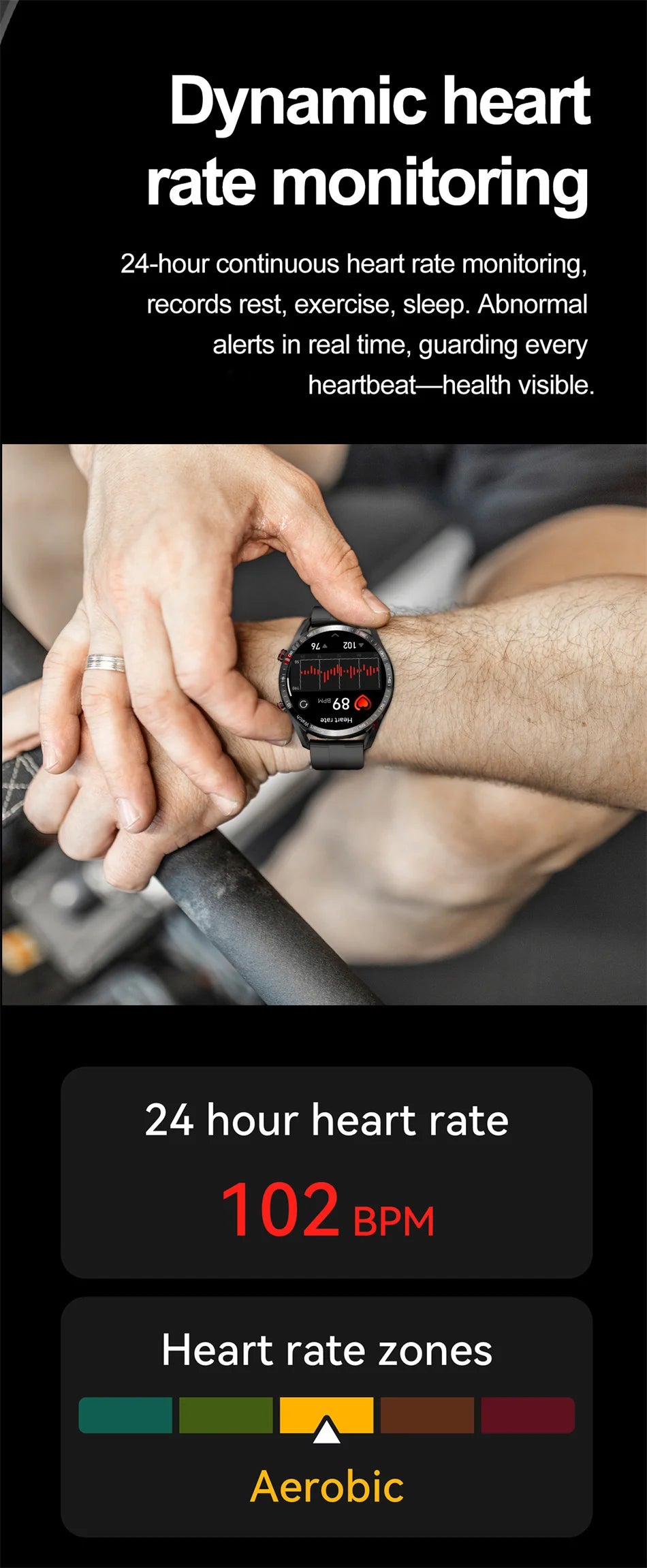 Smart Watch Men Multi-Sport Mode Heart Rate Health Monitoring Waterproof Business Smartwatch