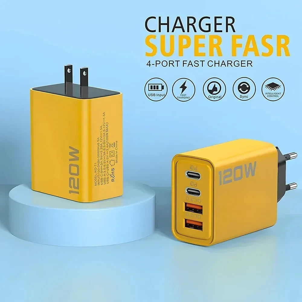 Quick Charge 3.0 Fast Charger Muti Total 120W .