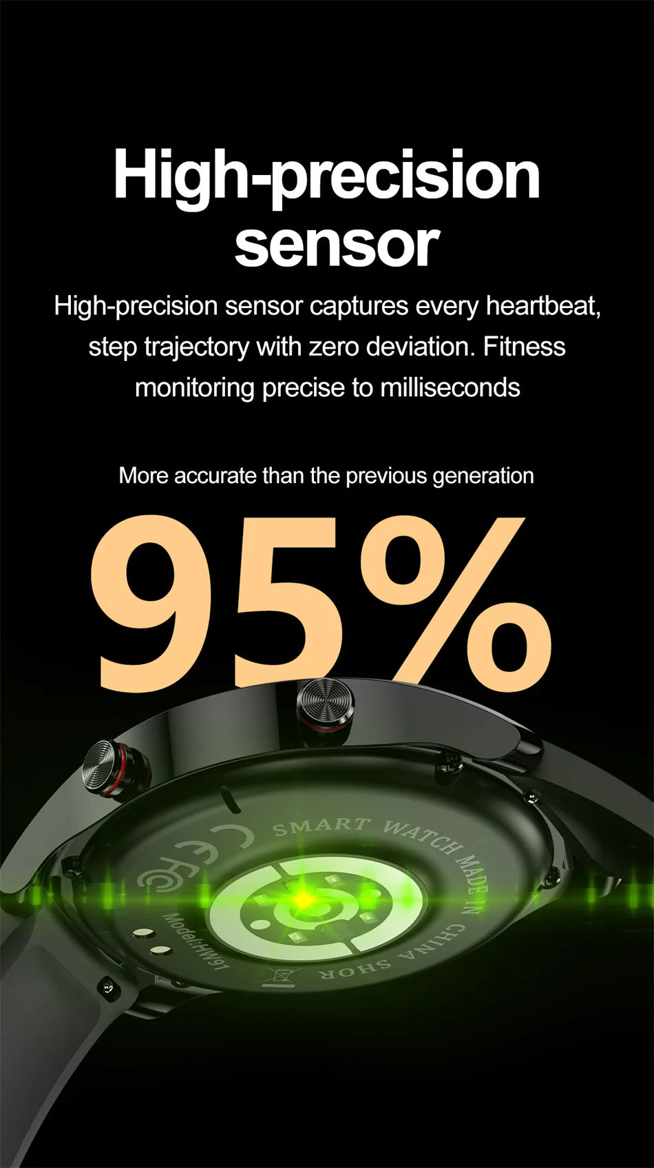 Smart Watch Men Multi-Sport Mode Heart Rate Health Monitoring Waterproof Business Smartwatch