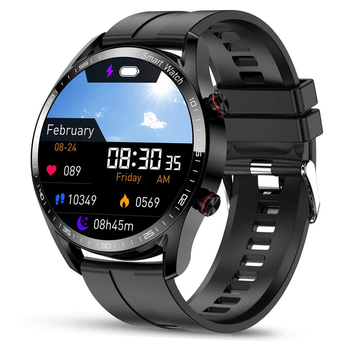 Smart Watch Men Multi-Sport Mode Heart Rate Health Monitoring Waterproof Business Smartwatch
