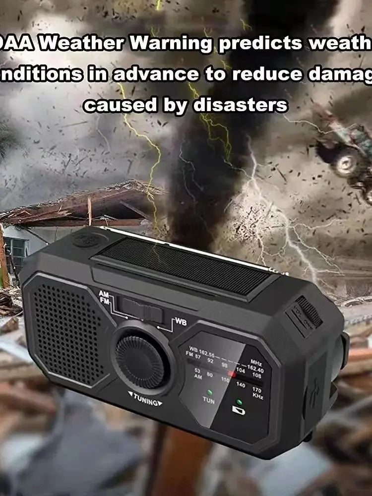 Portable Solar Radio, Emergency Kits first Aid Radio with Crank.