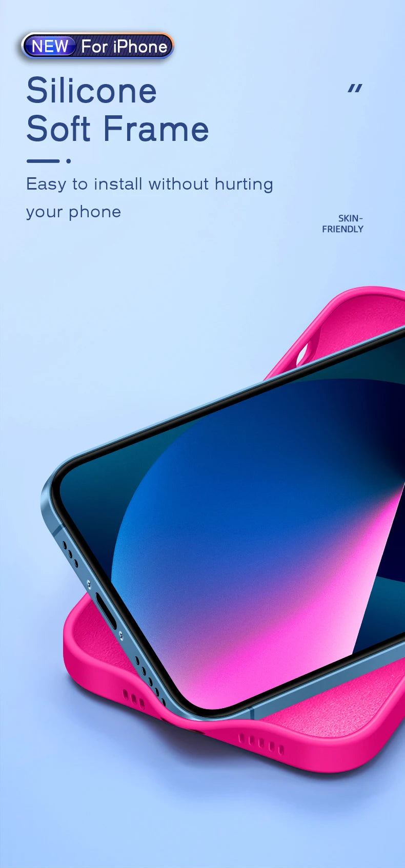 Silico Guard for iPhone 17 Air 16 15 14 13 11 12 17 Pro Max.