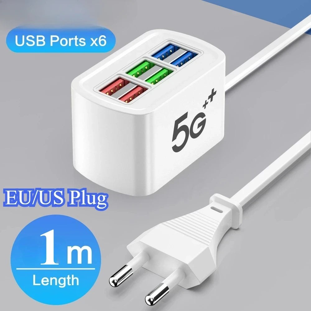 Universal Adapter Fast Quick Charging Head Socket Wall Charger Socket HUB Splitter