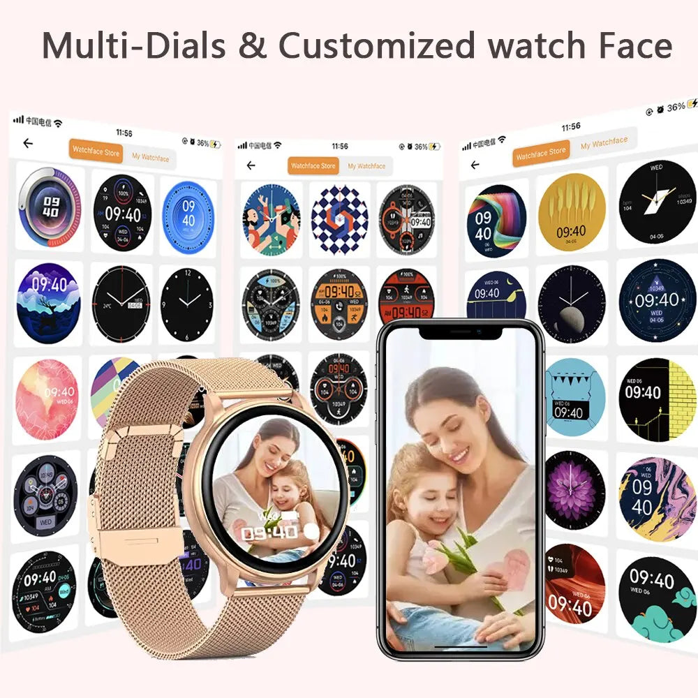 Style Track MEVADEN Bluetooth Call Smart Watch Women .