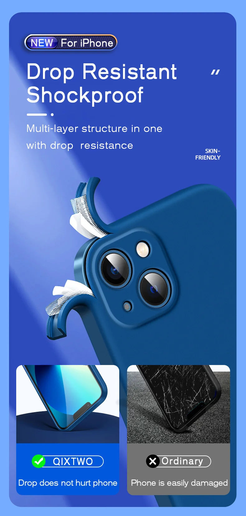 Silico Guard for iPhone 17 Air 16 15 14 13 11 12 17 Pro Max.