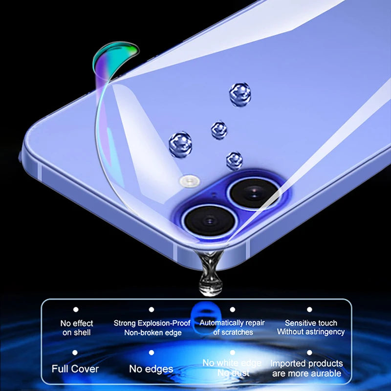 Back Hydrogel Film For iPhone 16 15 Pro Max
