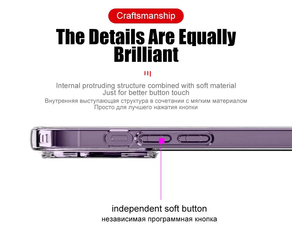 Original Clear Silicone Phone Case For Apple iPhone 15 13 12 11 14 Pro Max