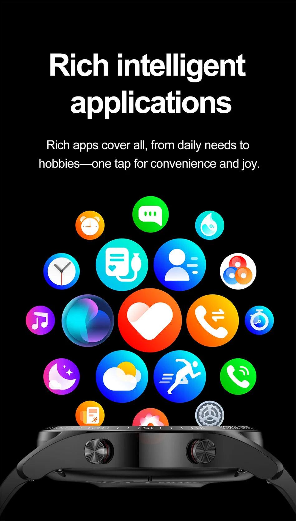 Smart Watch Men Multi-Sport Mode Heart Rate Health Monitoring Waterproof Business Smartwatch