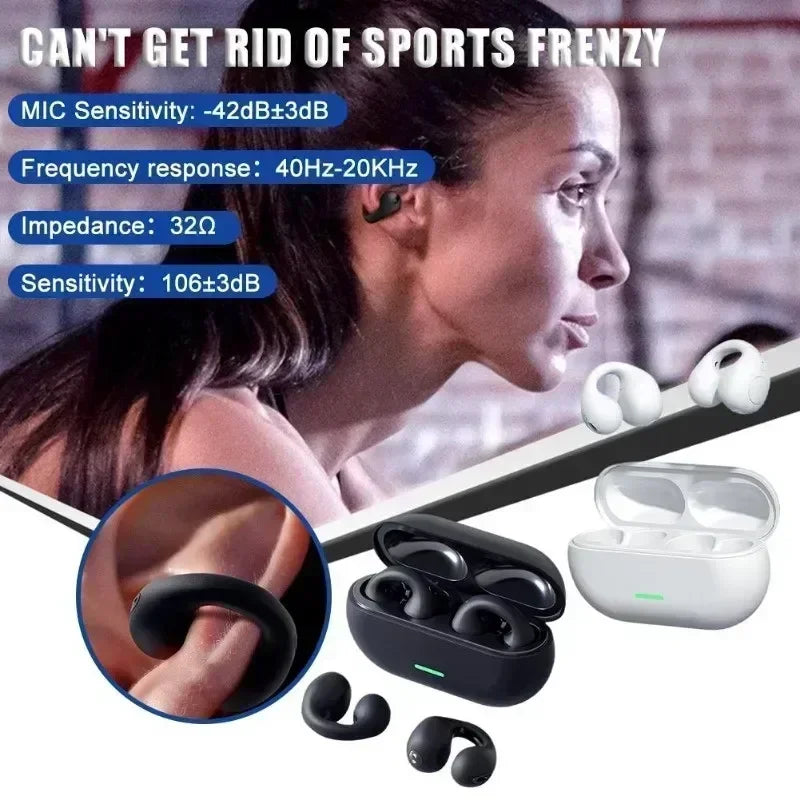 Hydro Beat Wireless Bluetooth 5.3 Headphones Sports Earphones HiFi Sound Quality Waterproof TWS Headset.