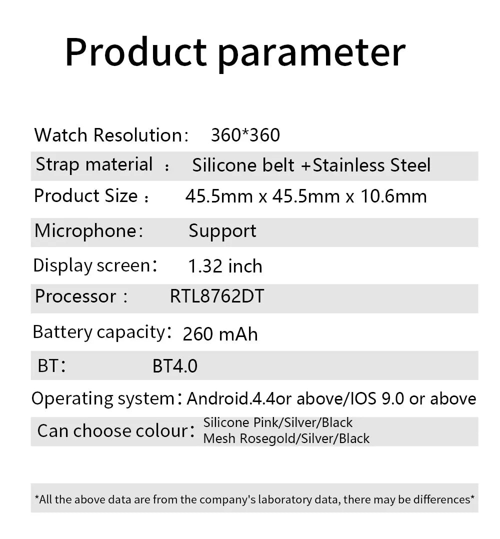 Style Track MEVADEN Bluetooth Call Smart Watch Women .