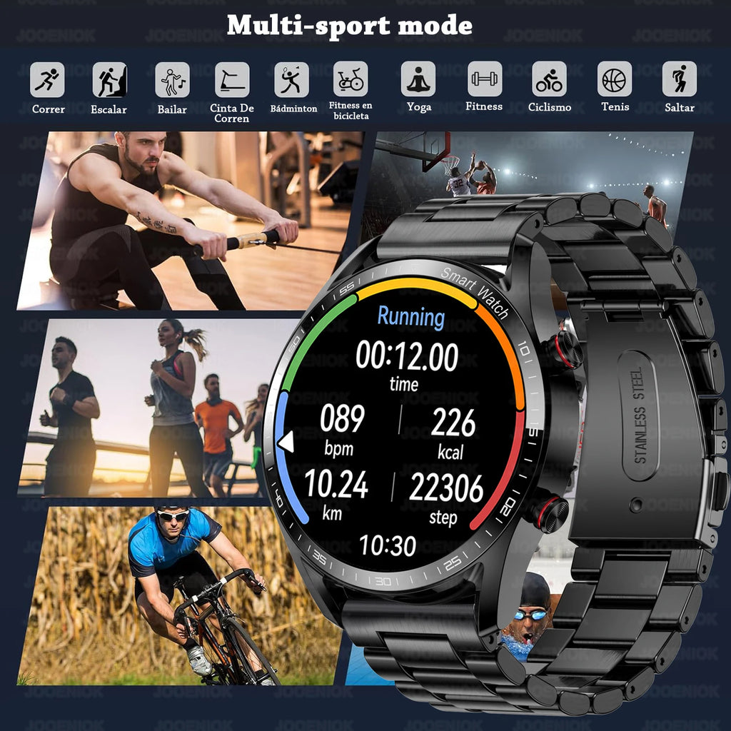 Smart Watch Men Multi-Sport Mode Heart Rate Health Monitoring Waterproof Business Smartwatch