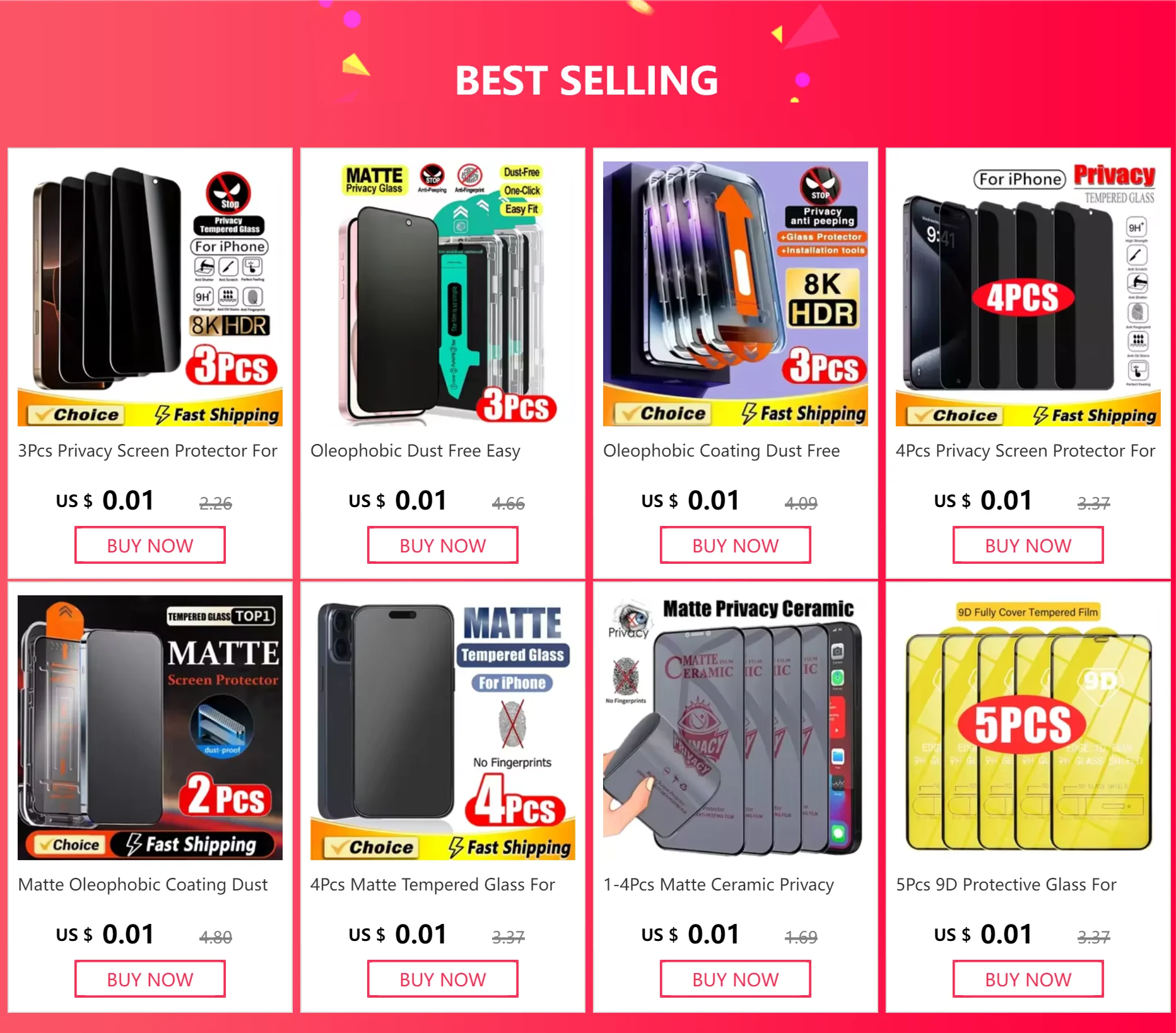 Frosty View Tempered Glass For iPhone 14 13 12 11 15 Pro Max